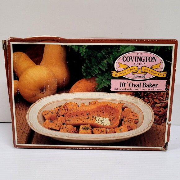 The Covington Edition Idlewild Oval Baker 10'' Serving Vintage 1970s Dishwasher - Picture 3 of 7